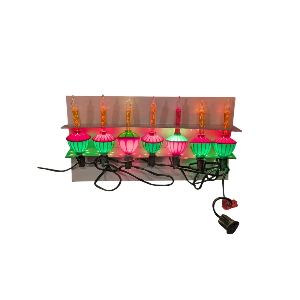 Noma Expressions‎ 7 Bubble Lite Set Christmas Lights Vintage Retro